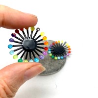 Ohrringe selber machen, Kupferelemente mit Emaille und Glas für dein DIY Schmuckprojekt von Bea