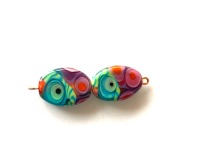 Handmade Colorful Glass Beads for Earrings 2