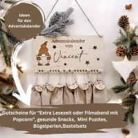 Personalisierter Adventskalender aus Holz Perfekte Geschenkidee für eine magische Adventszeit 2