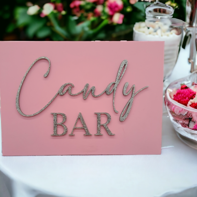 Candy Bar, Candybar Schild
