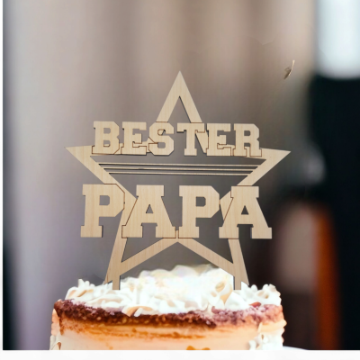 Cake Topper Bester Papa