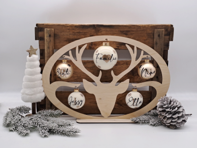 Weihnachtskugelständer für personalisierte Christbaumkugeln