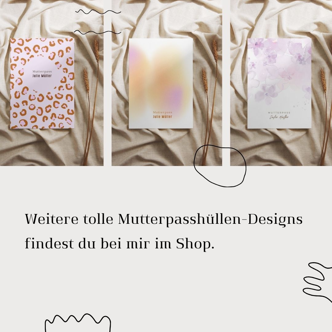 Personalisierte Mutterpasshülle Blur Smile 5