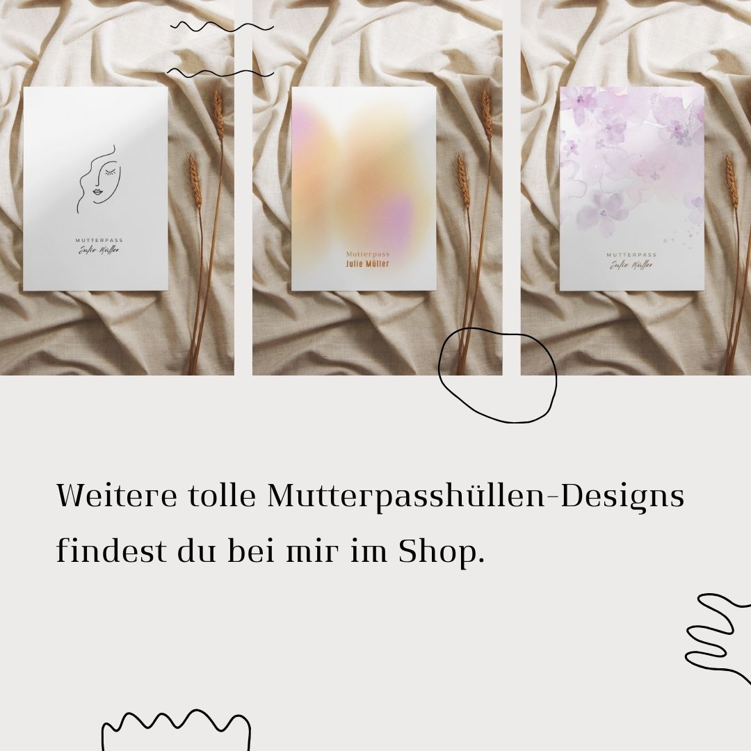 Personalisierte Mutterpasshülle Boho 5