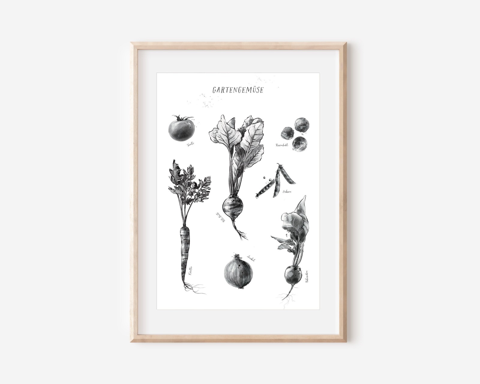 Küchenposter Gartengemüse