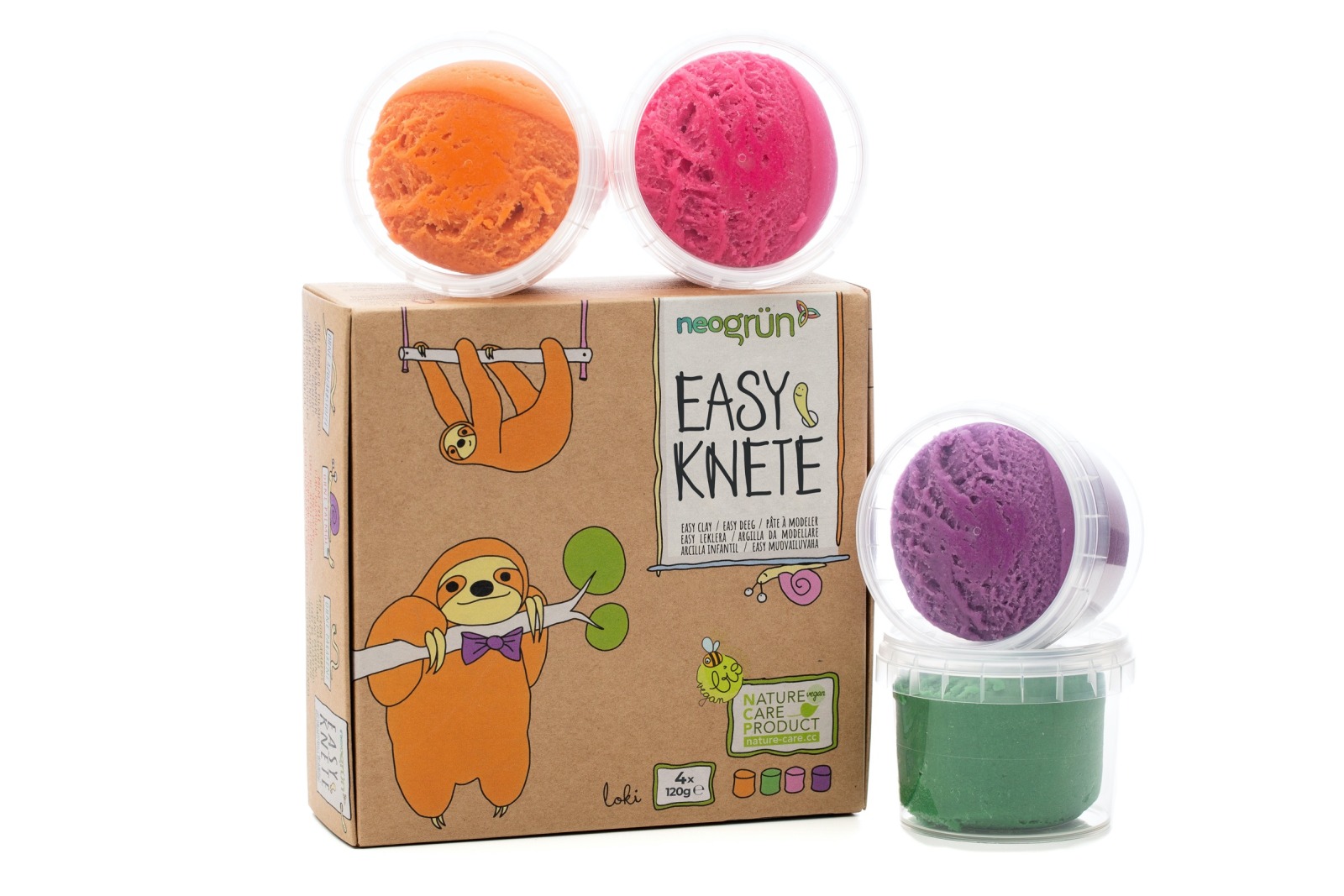 Bio Easy-Knete vegan - 4er Set Loki 2