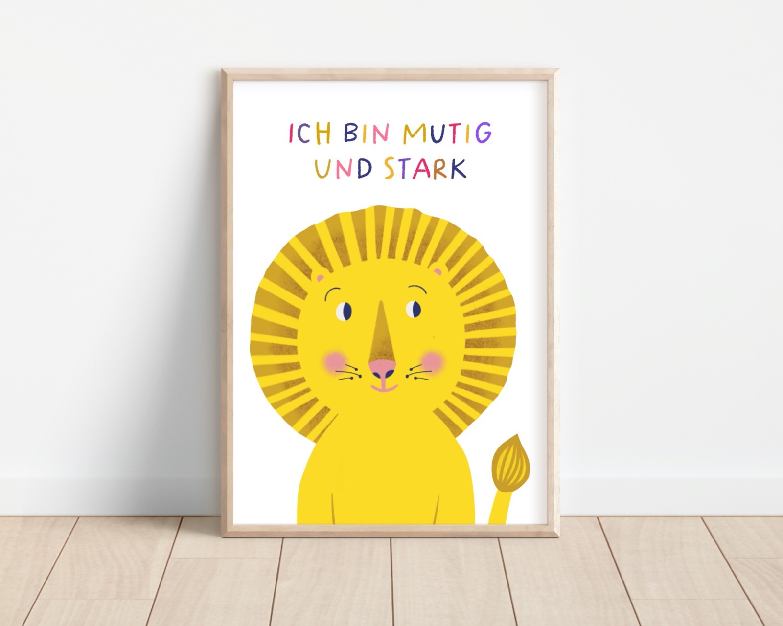 Affirmationsposter für Kinder Löwe 2