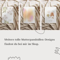 Personalisierte Mutterpasshülle Spring 6