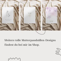 Personalisierte Mutterpasshülle Dots 5