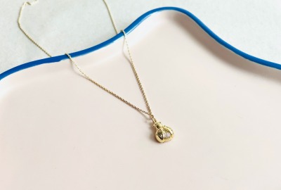 Kette Ladybug - 18k vergoldet mit Verlängerung