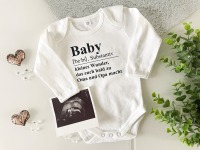 Babybody Definition Baby - Oma und/oderOpa Schwangerschaft verkünden schwanger - Geschenk Muttertag