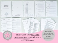 Stammbuch 13x20cm Standardmaß - Design 020 - personalisierbar mit Namen mit oder ohne Vordrucke |