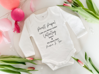 Baby Body erster Vatertag Geschenk mit Name personalisiert - Design 1 2