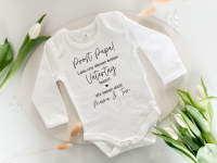 Baby Body erster Vatertag Geschenk mit Name personalisiert - Design 1
