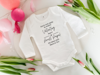 Baby Body erster Vatertag Geschenk mit Name personalisiert - Design 2
