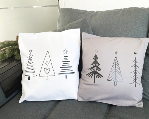 Kissenbezug Weihnachten - einzeln oder im Set Kissenhülle Deko Weihnachtsbaum