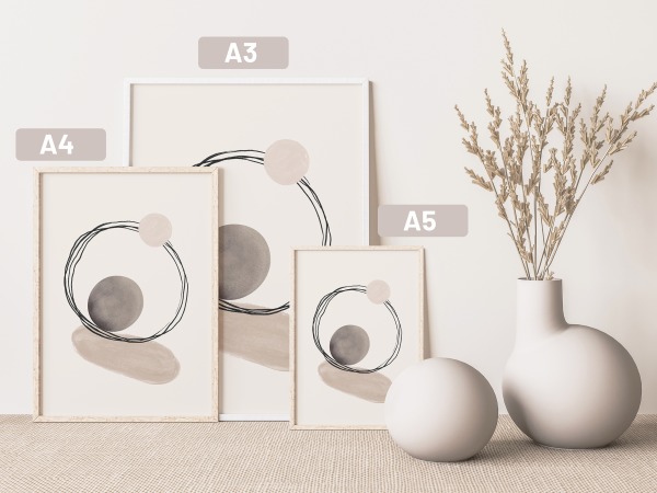 Gestalte deine Galeriewand mit minimalistischen Design