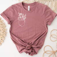 Oversized T-Shirt Mauve - Wildblumen 3