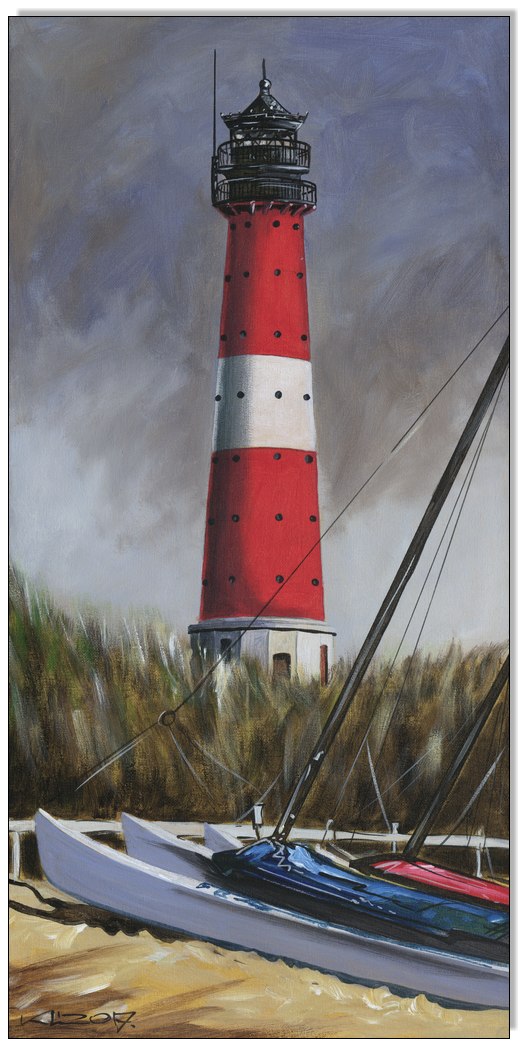 Leuchtturm Hörnum auf Sylt - 30 x 60 cm