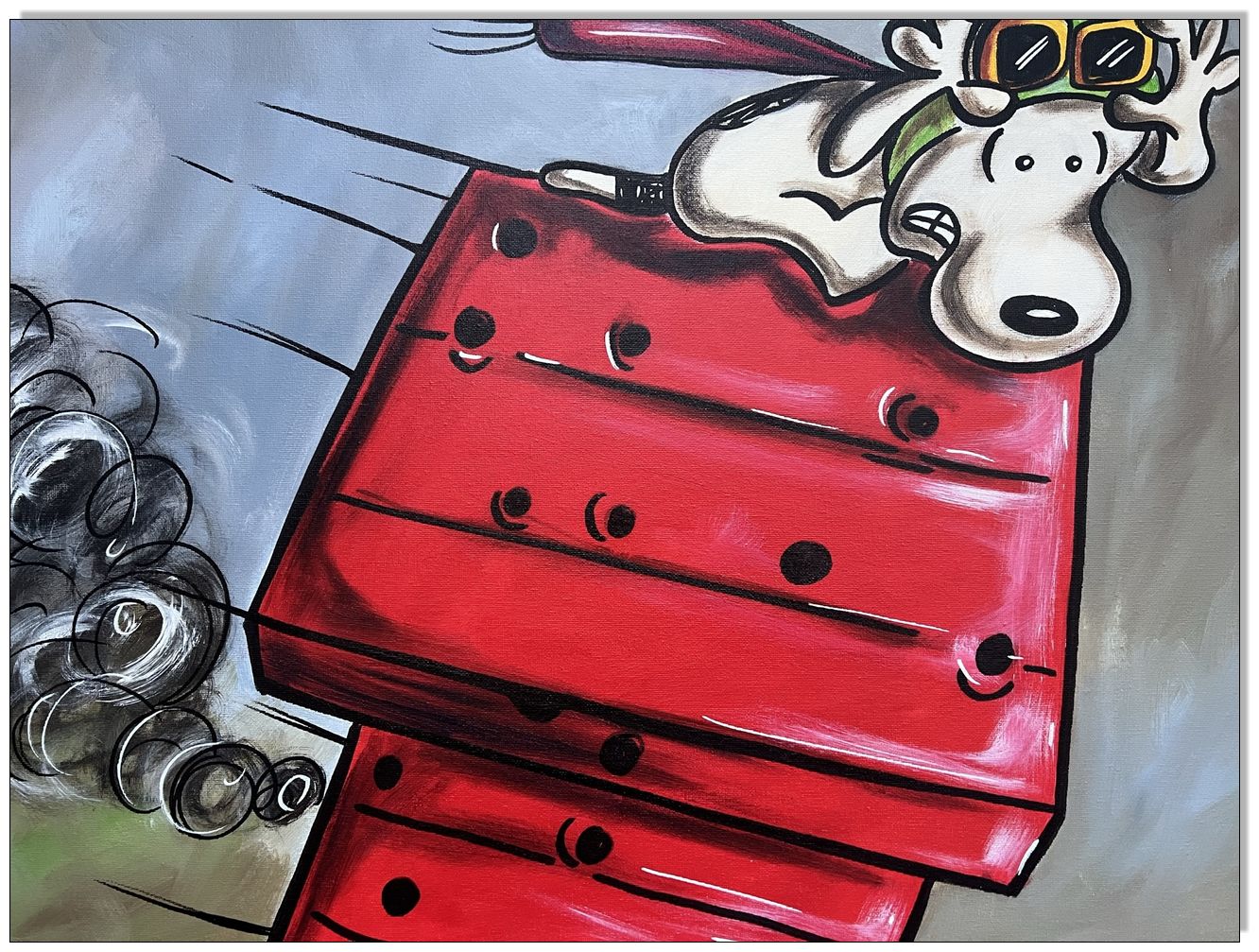 PEANUTS Snoopy vs Red Baron - 40 x 50 cm 2