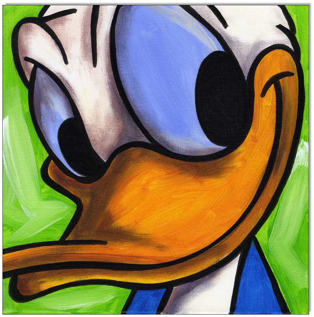 Donald Duck FACES I - 4 Bilder 30 x 30 cm 5
