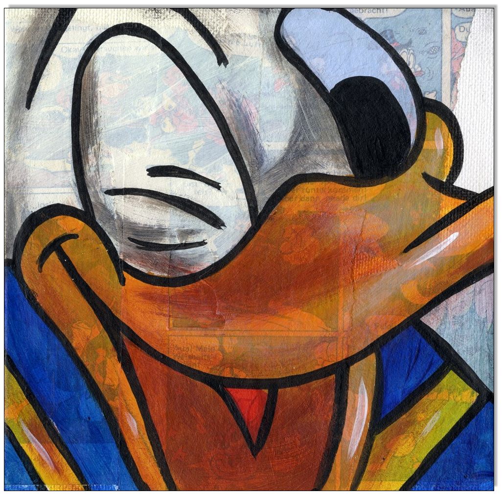 Comic Faces I: Donald Duck - 4 Bilder 15 x 15 cm 5