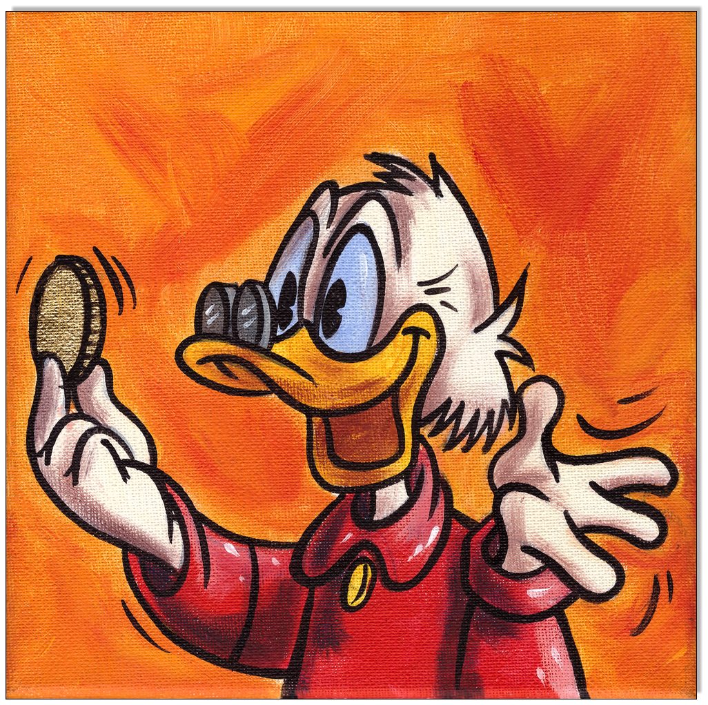 Dagobert Ducks Fist Taler - 20 x 20 cm
