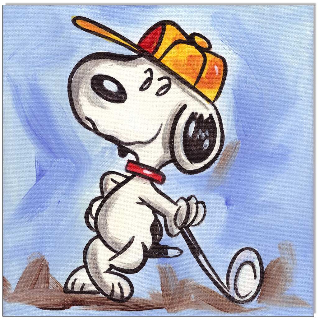 PEANUTS Snoopy plays Golf V - 20 x 20 cm