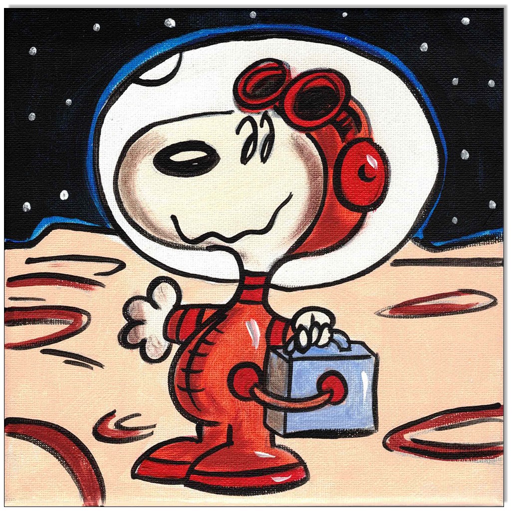 PEANUTS Snoopy MOON I - 20 x 20 cm