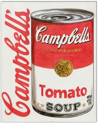 Campbell s soup Can Art II - 40 x 50 cm - Original Acrylgemälde auf Leinwand/ Keilrahmen -