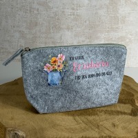 Erzieherin Kulturtasche | Kosmetiktasche | Geschenk für Erzieherin | 2 Farben | Ich wurde