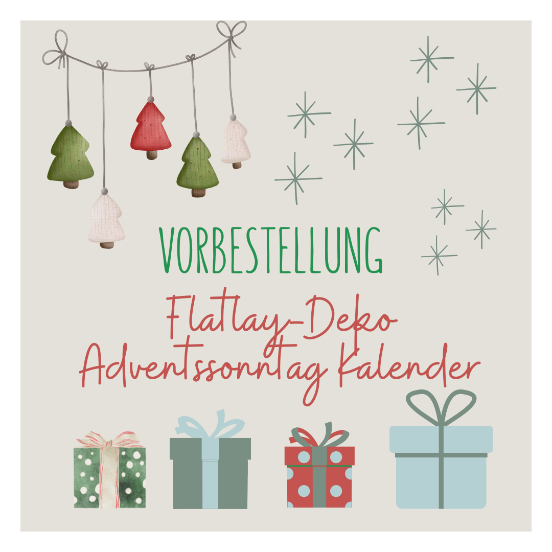 Adventskalender für Flatlay-Fotografie Exklusive Deko für deine Instagram-Bilder