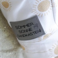 Flexible und weiche Kunstleder-Labels Sommer Sonne Sandkasten Verschiedene Farben 3