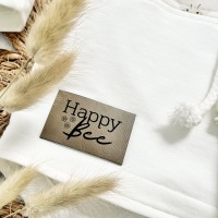 Flexible und weiche Kunstleder-Labels mit Bee Happy Verschiedene Farben 2