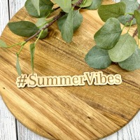 Personalisierte gelaserte Holzschrift - Summervibes Perfekte Bilder-Deko und Flatlay-Dekoration