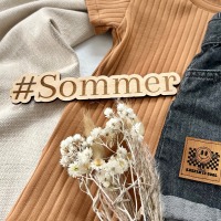 Personalisierte gelaserte Holzschrift - SOMMER Perfekte Bilder-Deko und Flatlay-Dekoration 3