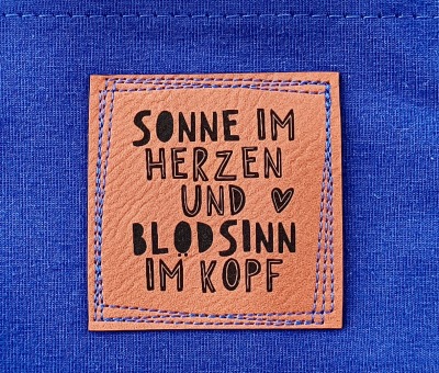 Flexible und weiche Kunstleder-Labels mit Sommerdesign Verschiedene Farben und Größen -