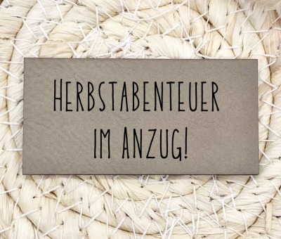 Flexible und weiche Kunstleder-Labels mit Herbstabenteuer im Anzug Verschiedene Farben und