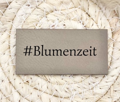 Flexible und weiche Kunstleder-Labels mit Blumenzeit Verschiedene Farben und Größen -