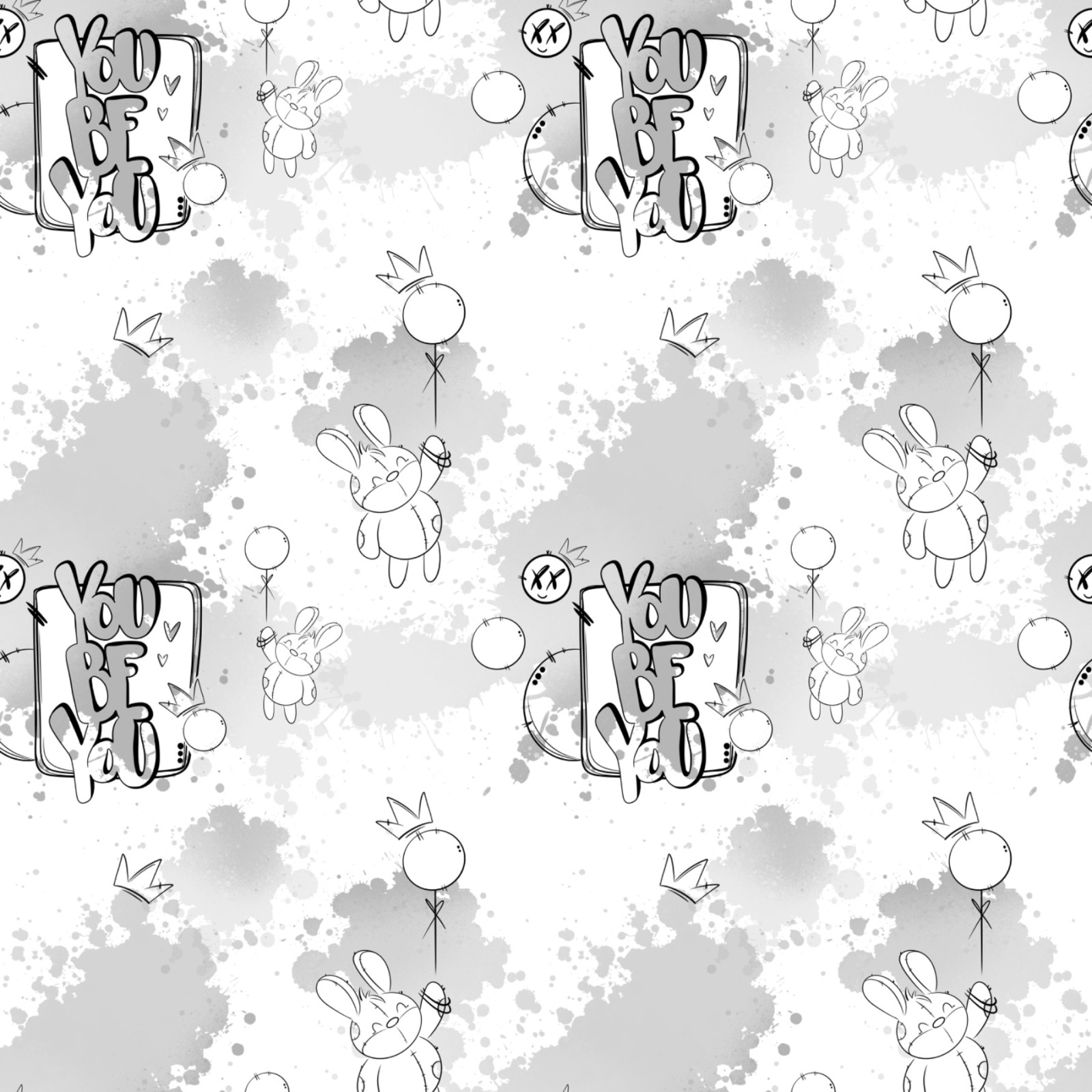 Digitale Datei / All Over Bundle 4 Stück + Digi Stamp 6