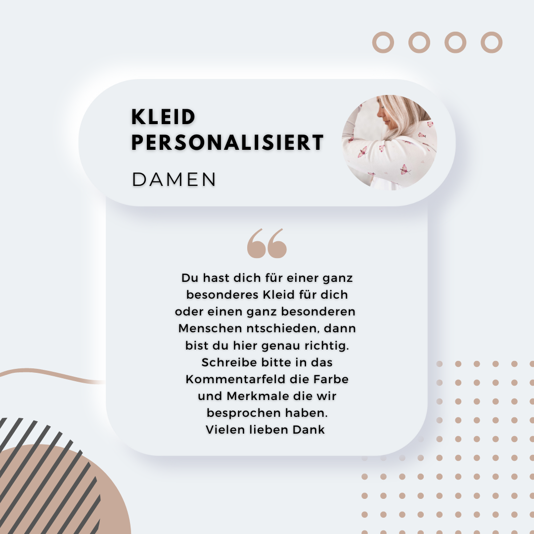 Personalisierter Damen - Kleid