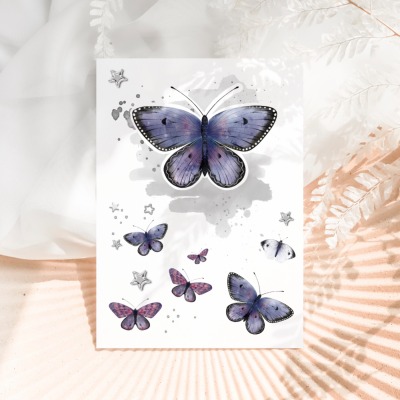 Bügelbild Schmetterlinge - Bügelbild Schmetterlinge
