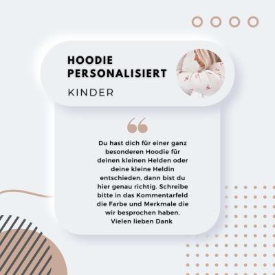 Personalisierter Damen - Hoodie - Personalisierter Kinder - Hoodie