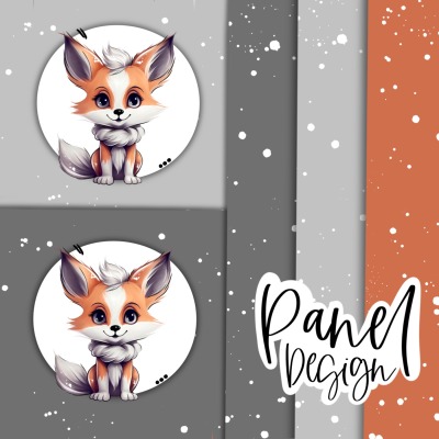 Digitale Datei / Panel Bundle 5 Stück - Fox