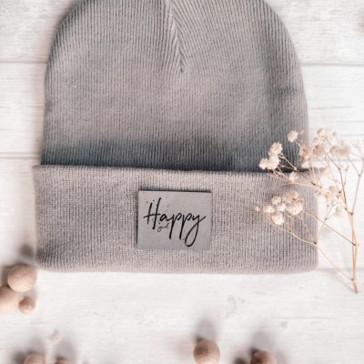 Beanie Happy Girl - Beanie Happy Girl grau