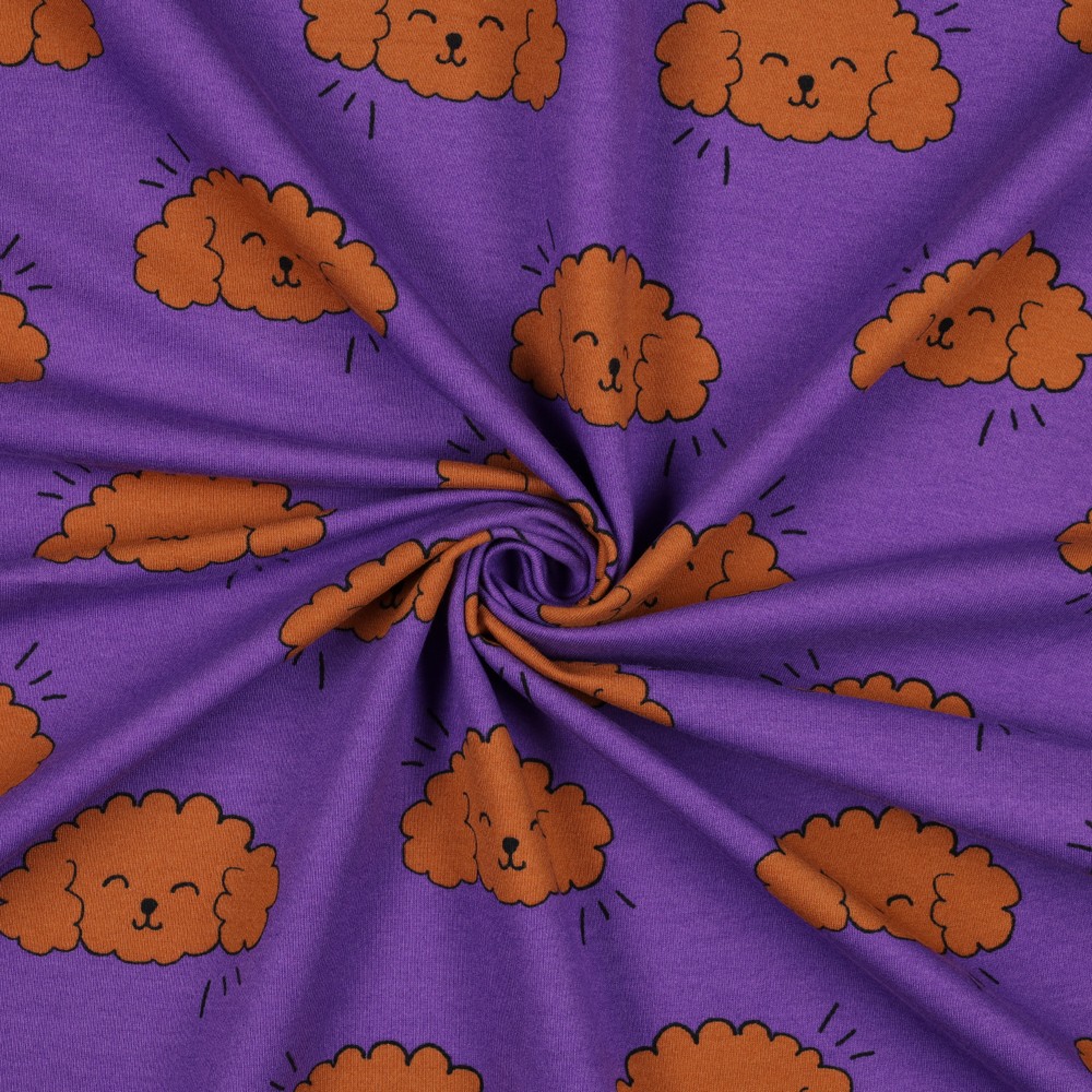 Soft Sweat DOGS | purple | by Poppy | Ökotex