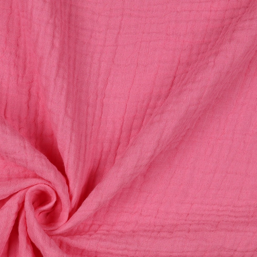 Bio Musselin Uni | Double Gauze | pink | ab 0,5 m