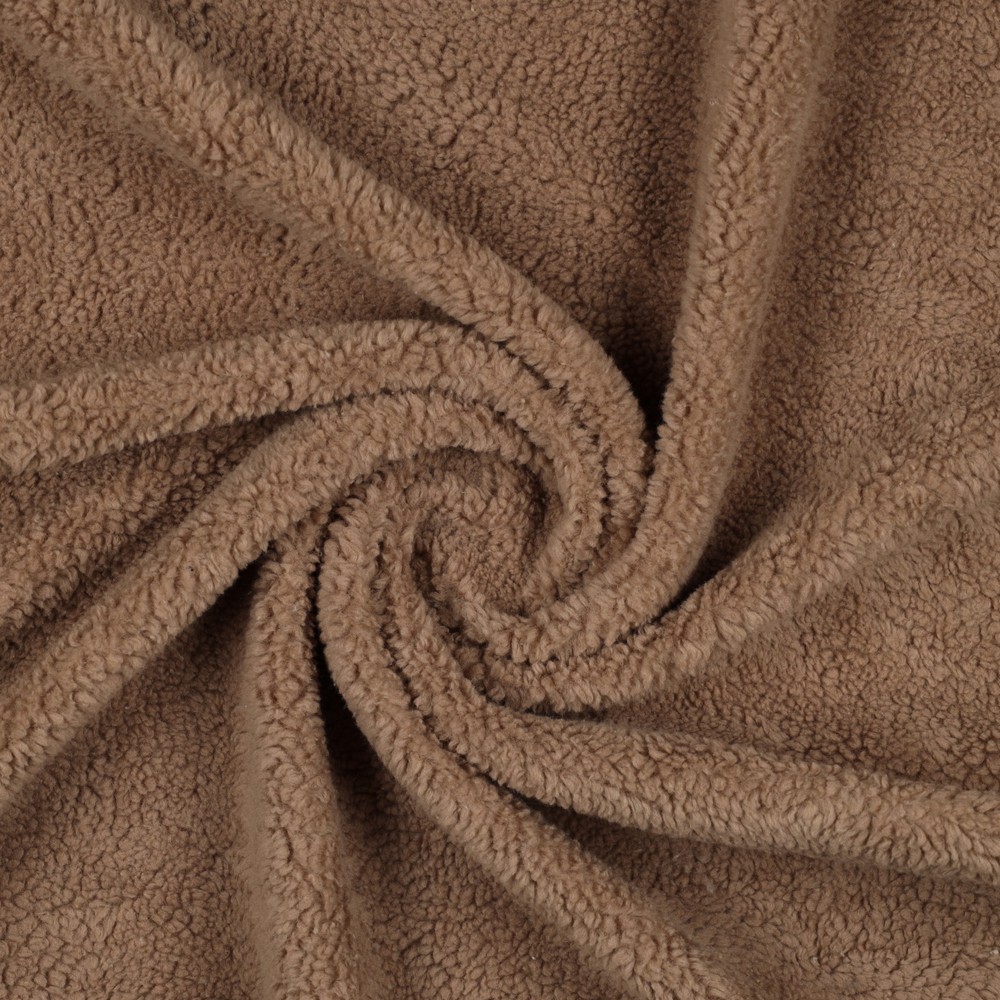 Baumwoll-Teddy | Teddy-Plüsch | 90 % Baumwolle 10 % Polyester | 300 g/m2 | brown 2