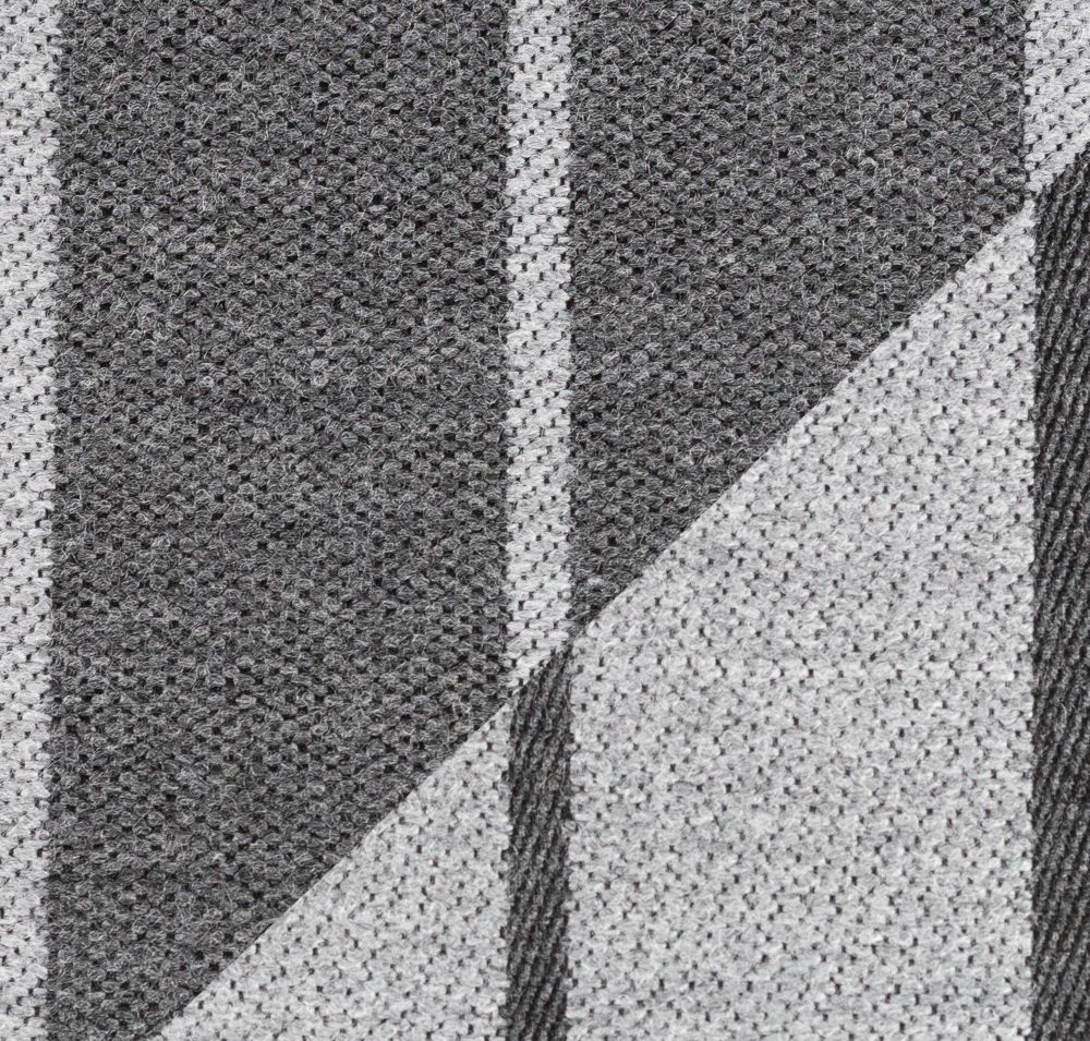 Dekostoff Doubleface-Jacquard ALBERT | Streifen, grau 2
