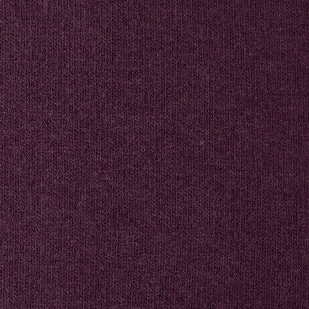 45 cm REST Baumwollstrick BONO | angerauhter Strickstoff | Made in Italy | aubergine | HW 23-24 2